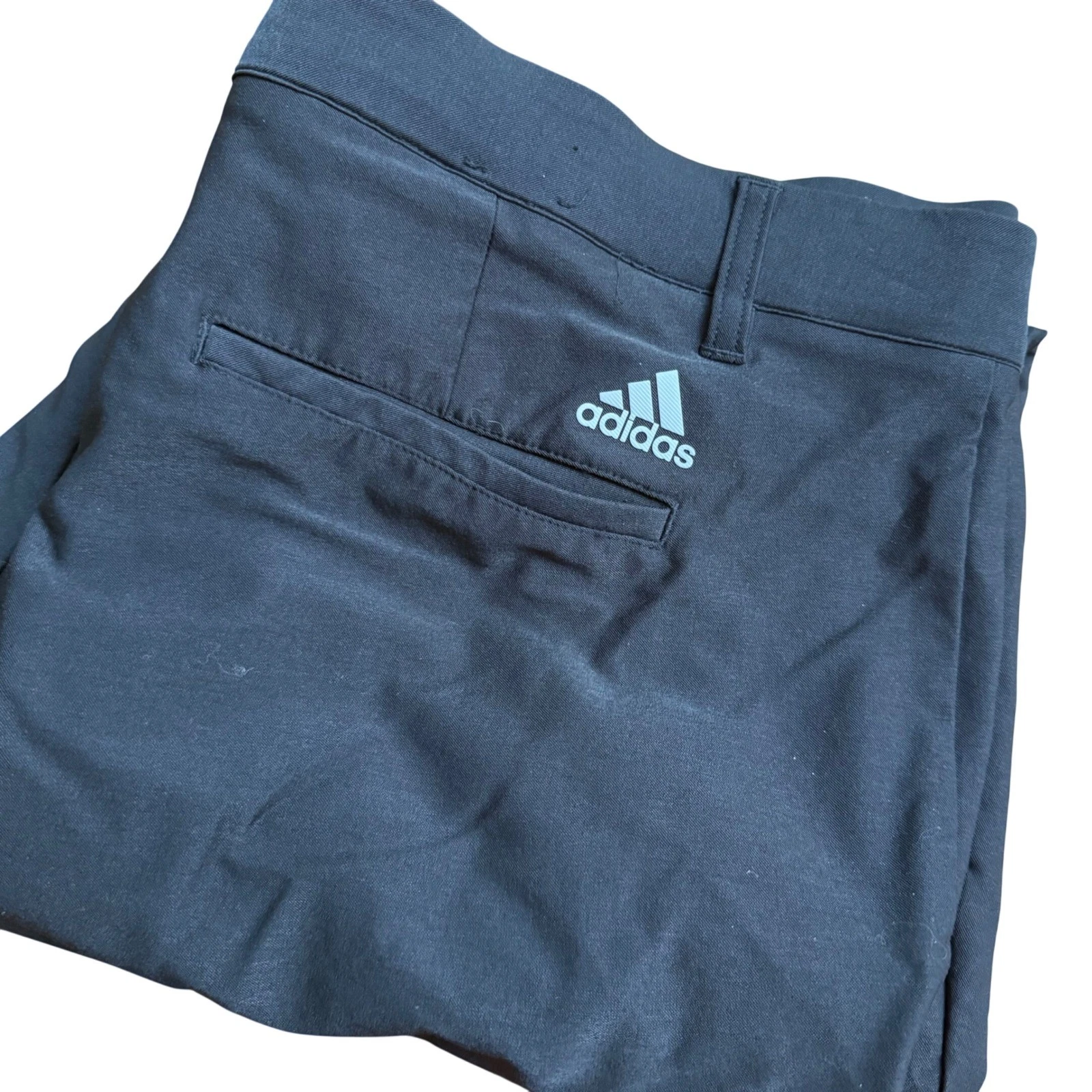 Adidas Mens Black Golf Pants 36 x 32 (38x 30) Stretch Performance Trousers