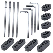 16PCS Rubber Exhaust Hanger Rod Set Heavy 16PCS Exhaust Hanger Rod With Rubber