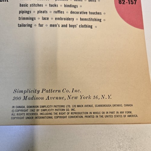 Simplicity Sewing Book - 1962 Pattern Book, Tampa Clipping 1966 Inside - Picture 4 of 6
