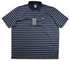 Callaway Mens Performance Golf Polo Shirt XXL Short Sleeve Classic Fit Navy 75