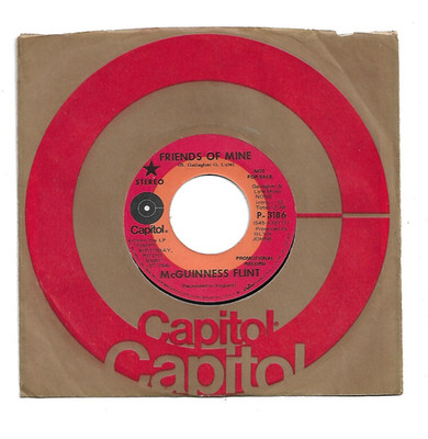 McGuinness Flint Friends Of Mine Capitol PROMO 45 1971
