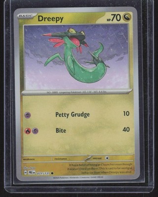 2025 Scarlet & Violet Series - Prismatic Evolutions Dreepy Common #71