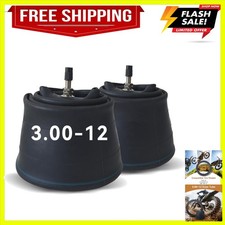 2-Pack 3.00-12'' Inner Tube 80/100-12 Dirt Bike Tube  TR4 Straight Valve Stem