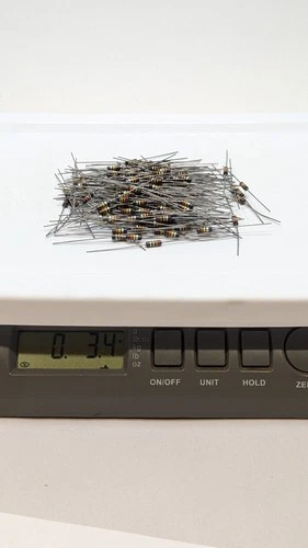 3.4oz Lot of Vtg 130K Ohm Carbon Comp Resistors ±10% NOS 1/2W Size Bulk Lot image 3