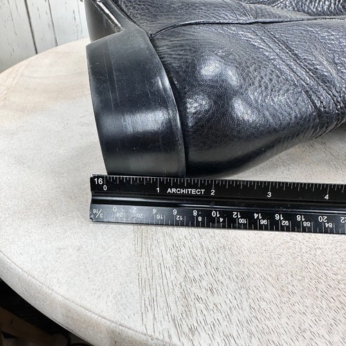 Botín para mujer Frye Billy Inside con cremallera talla 7,5 bota occidental puntiaguda de cuero negro - Imagen 11 de 13