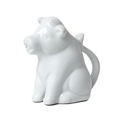50ml Porcelain White Cow Milk Jug With Handle Coffee Tea Creamer Non-Drip Spout