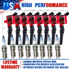 8 Ignition Coil Pack & Spark Plug For FORD F150 250 CROWN VICTORIA V8 4.6L DG508