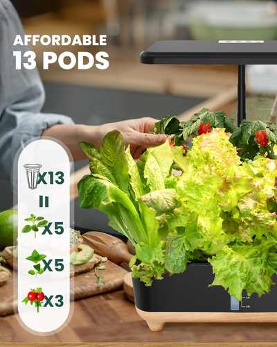 RAINPOINT Indoor Hydroponics Growing System,13 Pods Hydroponic Garden Planter, V - Picture 4 of 9