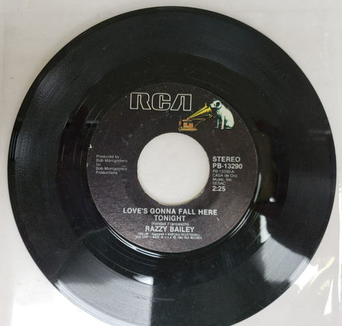 Record45RPM Razzy Bailey Singin Other Peoples Songs Loves Gonna Fall Here Tonite - Bild 2 von 4
