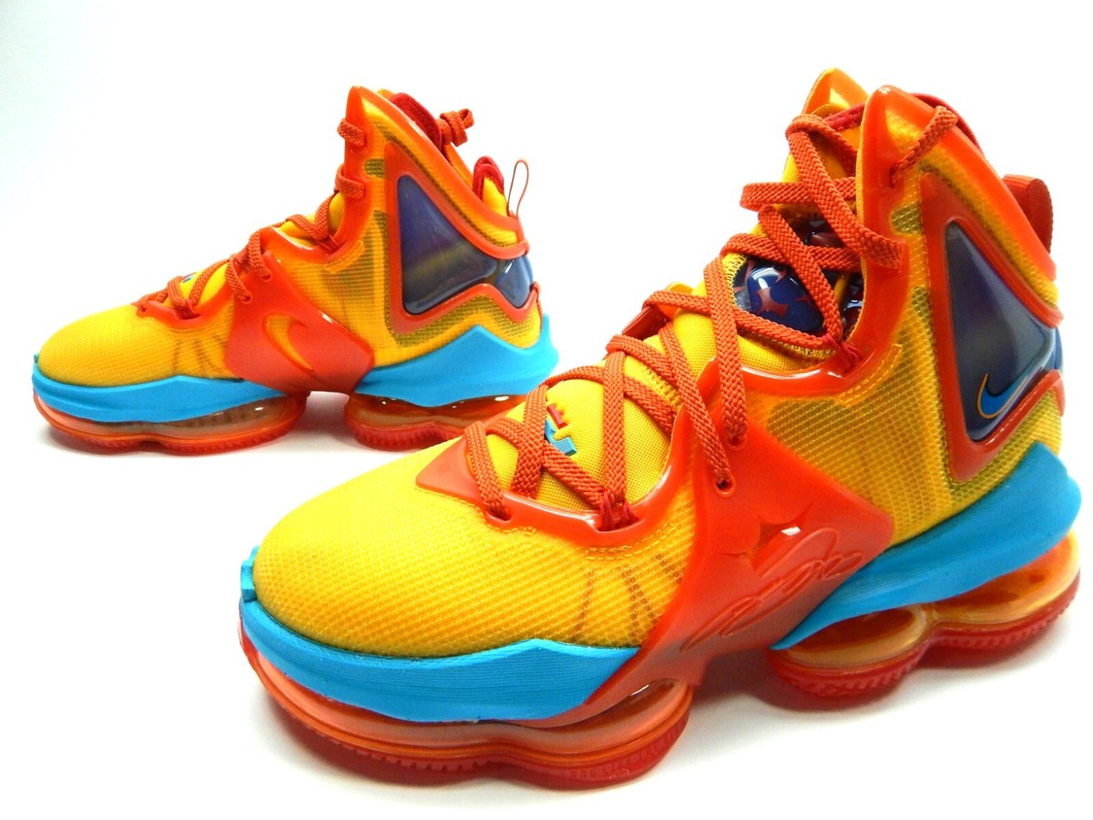 NIKE LEBRON XIX 19 DC9338 800 MANTRA ORANGE BLUE FURY MEN SHOES