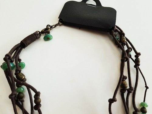 Gebraucht PER UNA M&S Damenhalskette GRÜN ANTIK GOLD Stamm Ertugrul Pendan - Bild 3 von 5