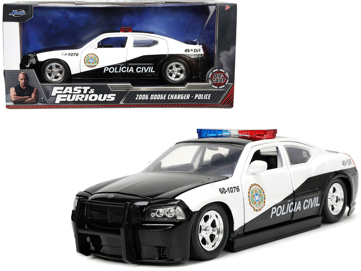 JADA FAST&FURIOUS DODGE POLICE 4台 Jada 2006 Dodge Charger Police 