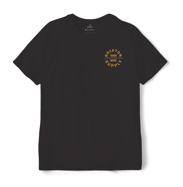 Brixton Oath V T-SHIRT Black Gold Gr: M Brixton Supply-image