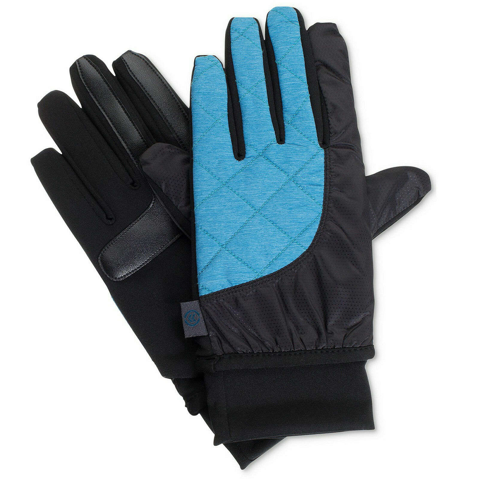 New Isotoner Signature Womens SleekHeat Quilted Smart DRI Touch Gloves