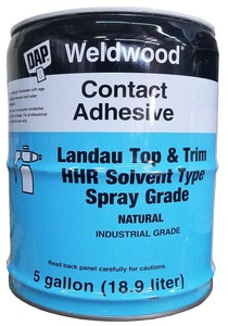 dap weldwood contact adhesive landau top and trim