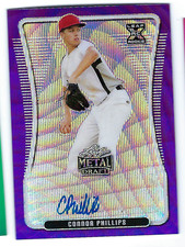 CONNOR PHILLIPS 2020 LEAF METAL DRAFT XRC ROOKIE AUTO /15