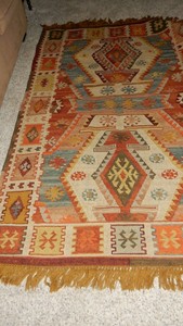 Pottery Barn Gianna Kilim Rug 5x8 Indoor Outdoor Rug Cool Ebay