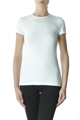 T-Shirt uomo Pompea manica corta con scollo V in microfibra liscia