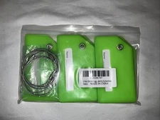 GOSTWO GREEN Silicone Luggage Tag W/Name ID Card Perfect to Quickly SpotBAGS NEW