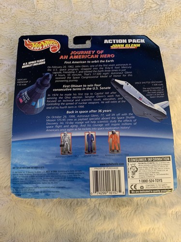 Hot Wheels Action Pack US Space Flight Commemorative John Glenn Mercury Discover - Picture 2 of 7