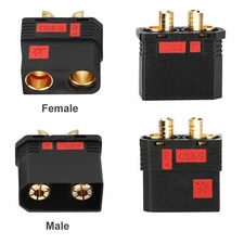 1Pair 120A QS8 Anti-Spark Connector Male Female Plug for RC Model Lipo Battery