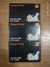 Orange Romania Prepaid SIM Card 4G with 5 Euro Credit - Worldwide Roaming - NEW