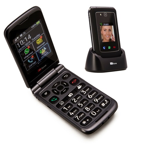 TTfone Titan TT950 3G Easy Senior Android Flip Mobile Phone Whatsapp PAYG - Afbeelding 10 van 12