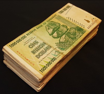 100 Million Zimbabwe Dollars x 50 Banknotes AA 2008 ½ Bundle 50PCS Currency Lot