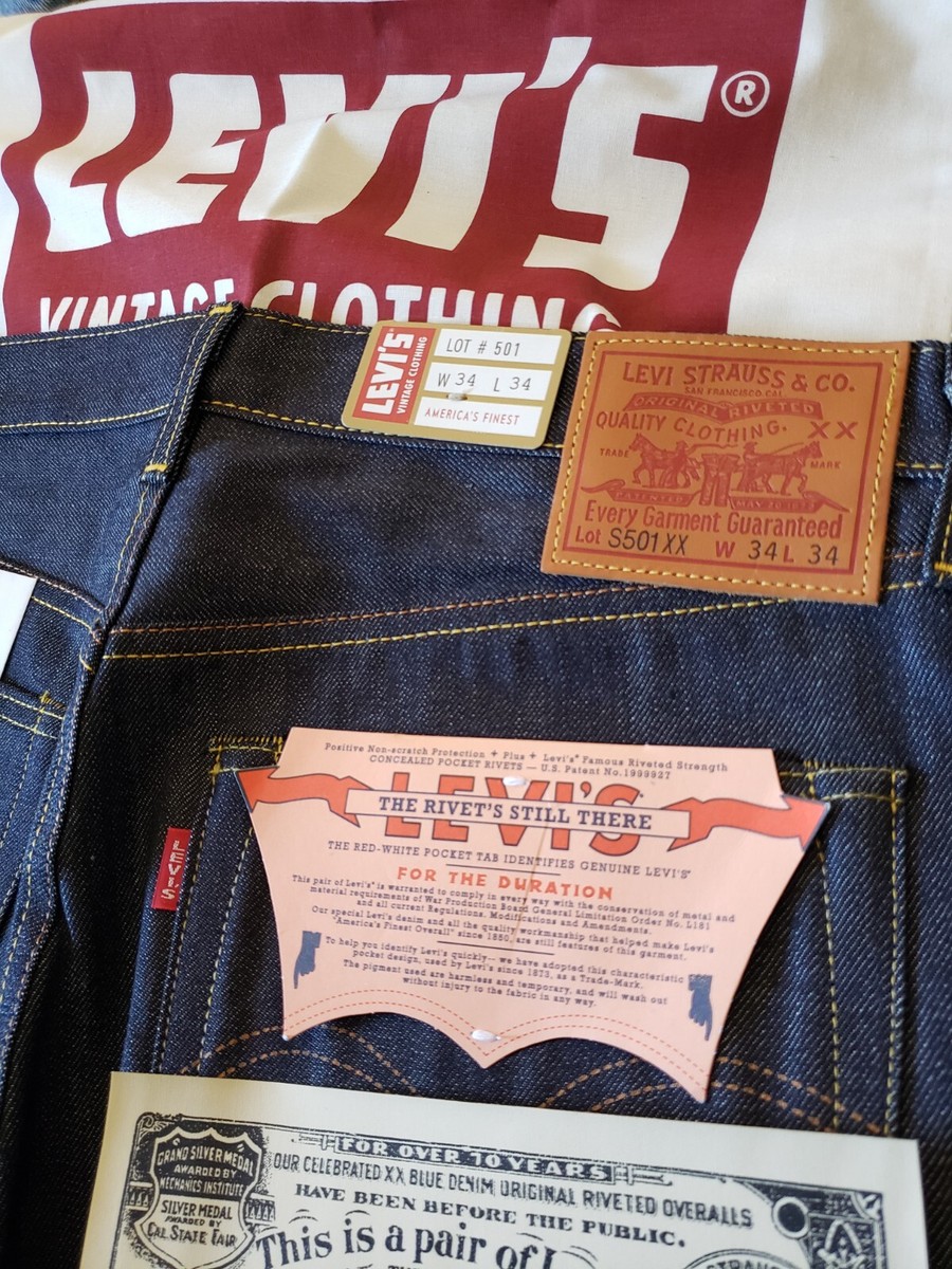 LEVI'S 1944 LVC 501 xx Vintage Clothing Japanese 1947 LEVI'S 1944 LVC 501 xx Vintage Clothing Japanese 1947