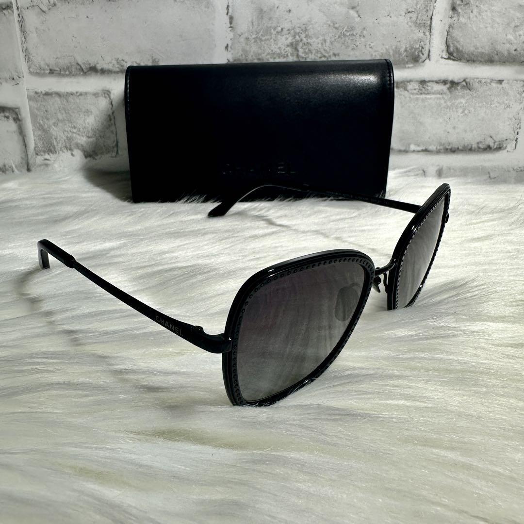 Chanel Women Sunglasses 4277-B Black Metal Coco Mark Stylish