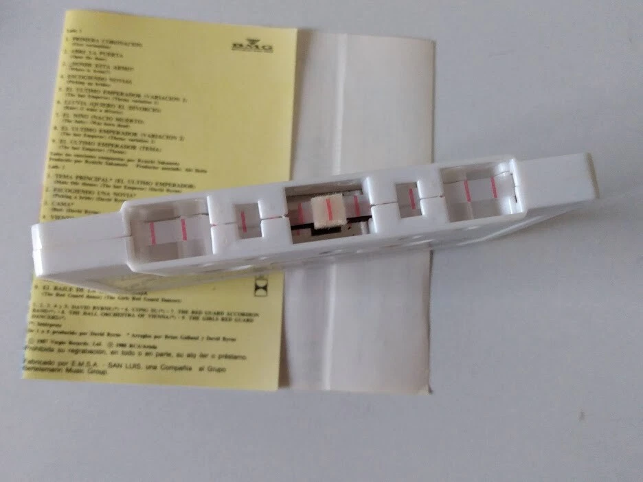 The Last Emperor Ryuichi Sakamoto David Byrne - Cassette Argentina Pressing MINT - Image 4 of 4