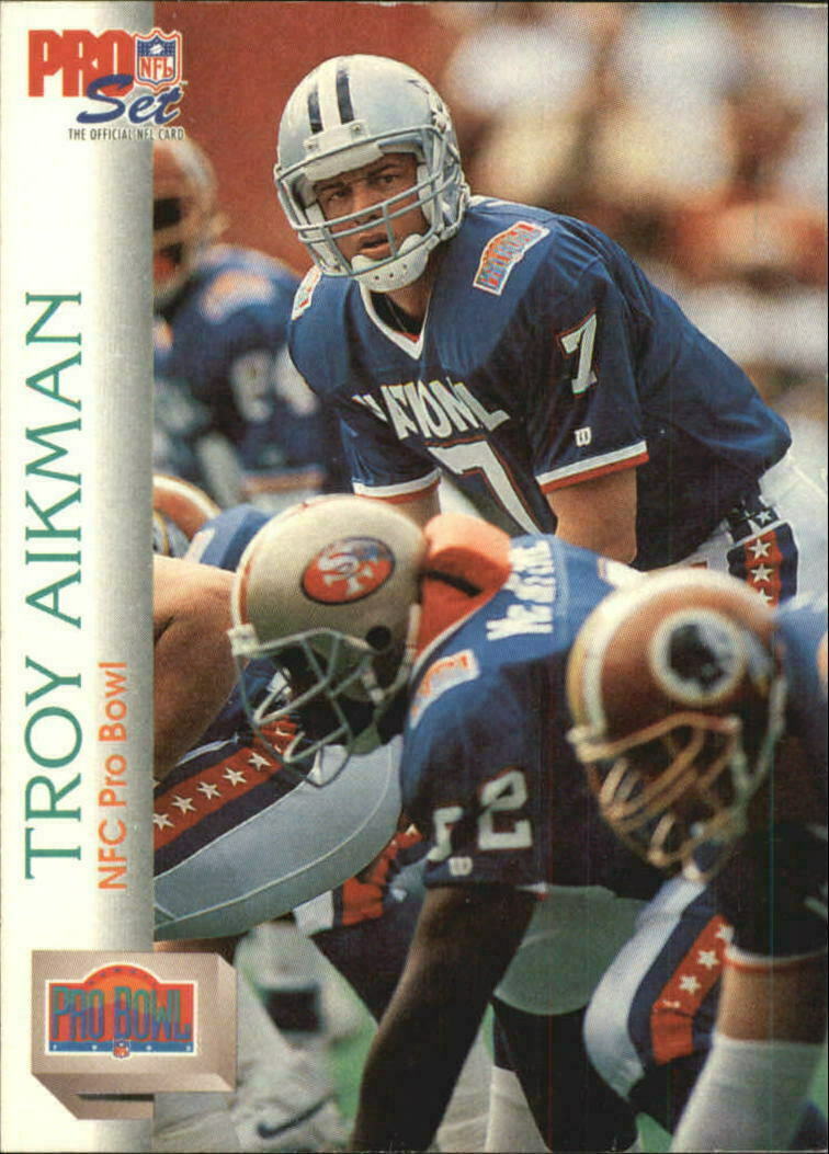 TROY AIKMAN NFC PRO BOWL 1992 PRO SET CARD #401 NMT DALLAS