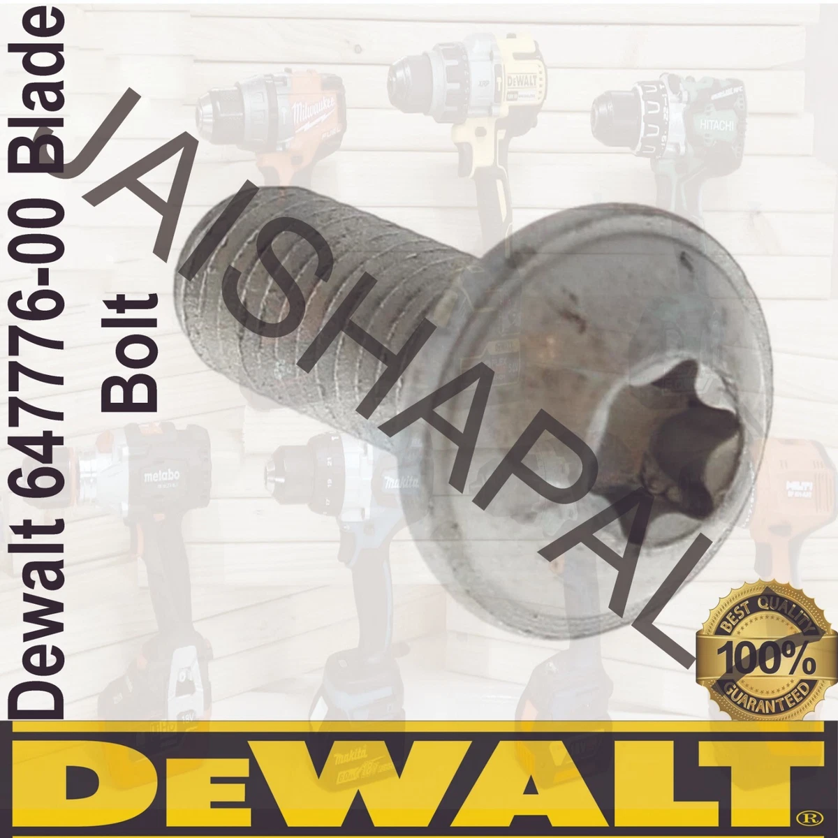 Dewalt 647776 00 Blade Bolt for DWS780 DW718 DW718XPS DHS780 Mitre Saw Chopsaw