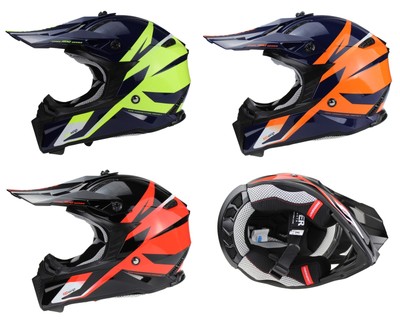 VIPER RS-X221 ECE22.06 ACU GOLD RATED OFF ROAD FULL FACE MOTORCYCLE HELMET