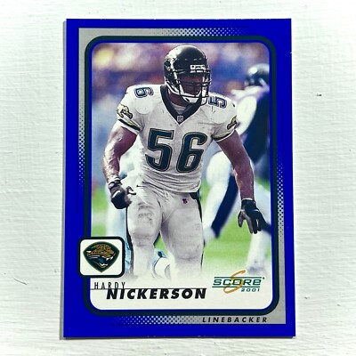 Hardy Nickerson 2001 Score Blue #91 MINT Jags Legends Jersey Compton Cal Bears 