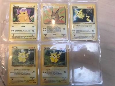 Pikachu & Raichu 1995 Set Rare Mint Condition Cards | eBay