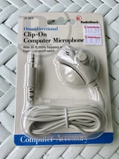 Radioshack Omnidirectional Clip-on Computer Microphone