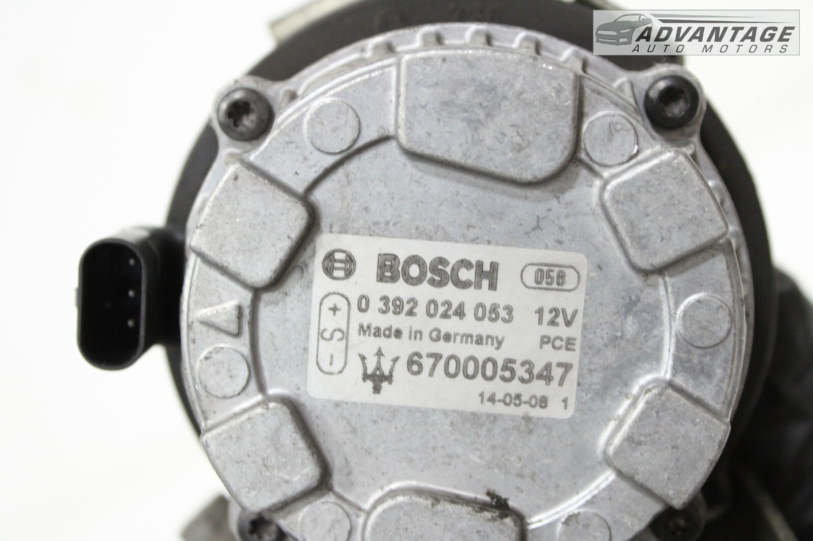 2014-20 MASERATI GHIBLI 3.0L ENGINE COOLANT AUXILIARY WATER PUMP W/ BRACKET OEM