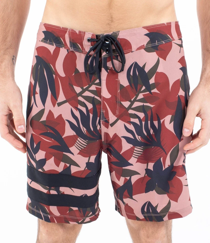 Costume Uomo Hurley Boardshort 18" Block party - Bordeaux - Imagen 4 de 4