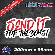 Send It For the Boys Sticker Funny Laptop Car Window Bumper 4x4 JDM Decal 4wd