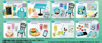 Hatsune Miku Series Miku's Cafe 1x Figur OVP Re-Ment Blindbox Zufällig Japan
