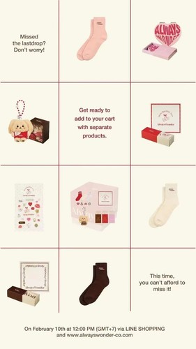 Ling Ling Kwong AlwaysWonder Valentine's Day Series Socks Doll Pendant Limited - Picture 7 of 16