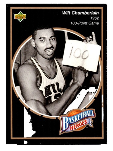 Wilt Chamberlain Upper Deck Basketball Heroes Card Set 032422DMT