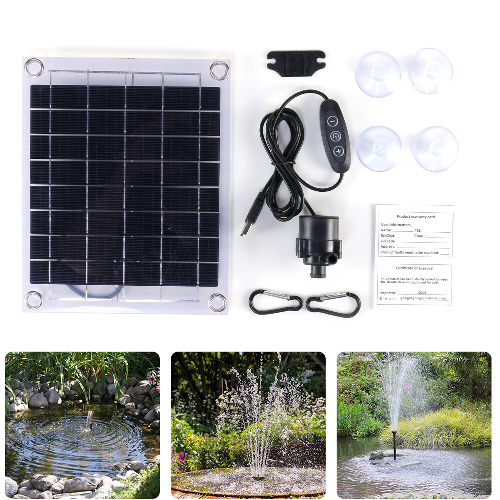 12V 10W Solar Panel Fountain Watering System Mini Solar Panel Pump Kits