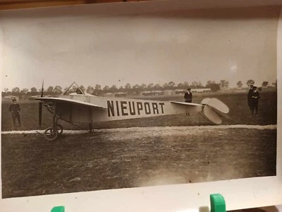 photographie vintage avion NIEUPORT Meeting de REIMS aviation - Photo 1/2