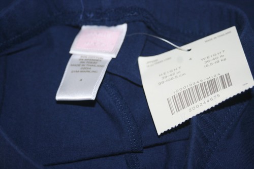 Janie and Jack Girls Youth Navy Blue Leggings Pants Bow Accents | Size: 4 NWT - Picture 5 of 5