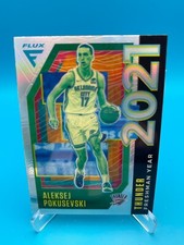 2020-21 Panini Flux - Freshman Year Silver Prizm #18 Aleksej Pokusevski (RC)