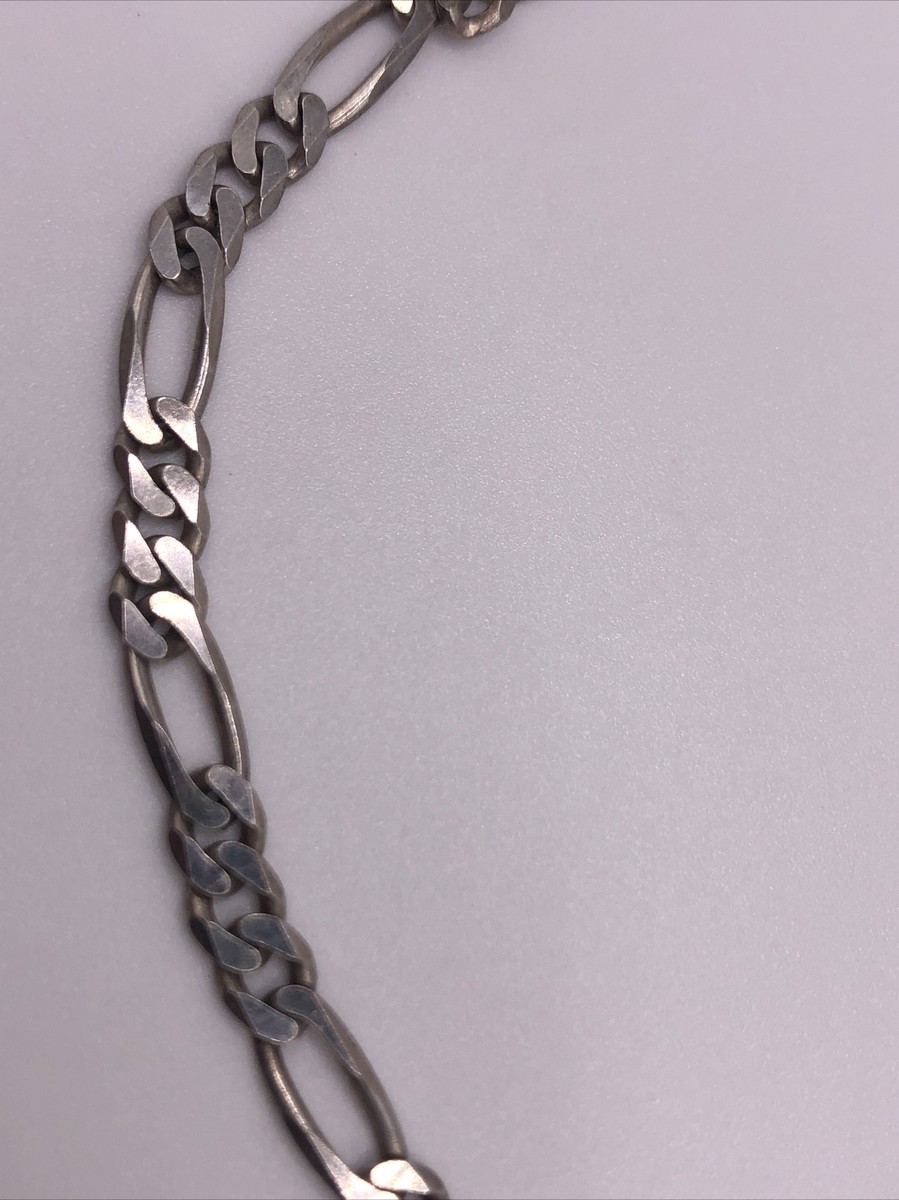 70's vintage silver925 necklace＆bracelet Vtg 925 Sterling Silver Interlocking 1970s 18