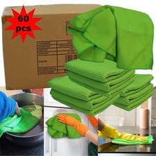 Cleaning Cloth Microfibre Towel Home Kitchen Car Lint Free Bulk Pack 60PC