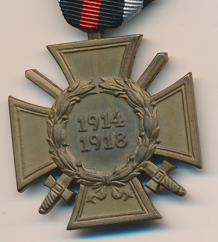 140401: Cruz de Honor para Combatientes del Frente 1914-1918, Fabricante:N.&H. , en la cinta - Imagen 3 de 4